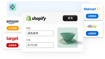 产品目录同步到主要的在线市场