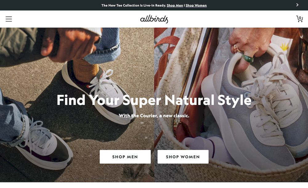 shopify store Allbirds