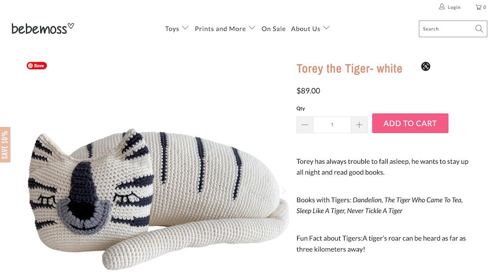 shopify store Bebemoss