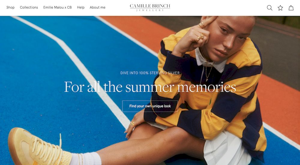 shopify store Camille Brinch