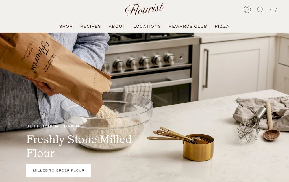 shopify store Flourist