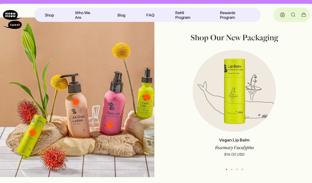 shopify store Meow Meow Tweet