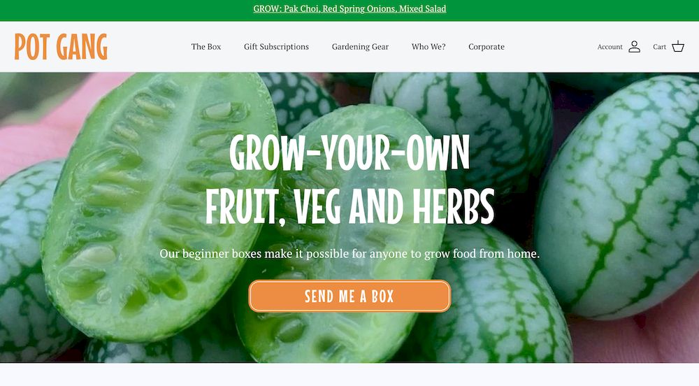 shopify store Pot Gang