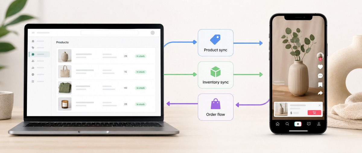 Shopify与TikTok Shop商品库存订单同步