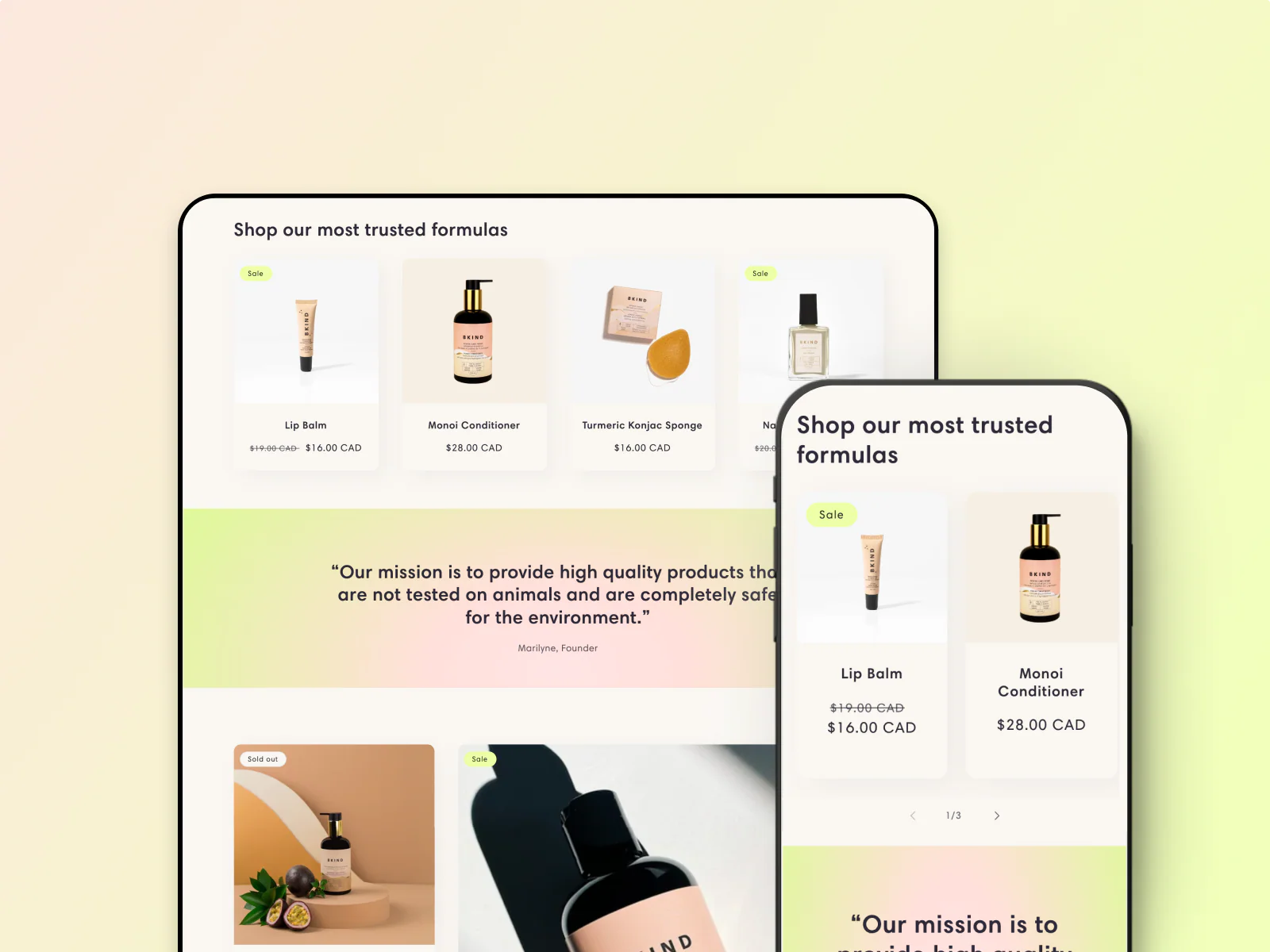 清新明亮的设计