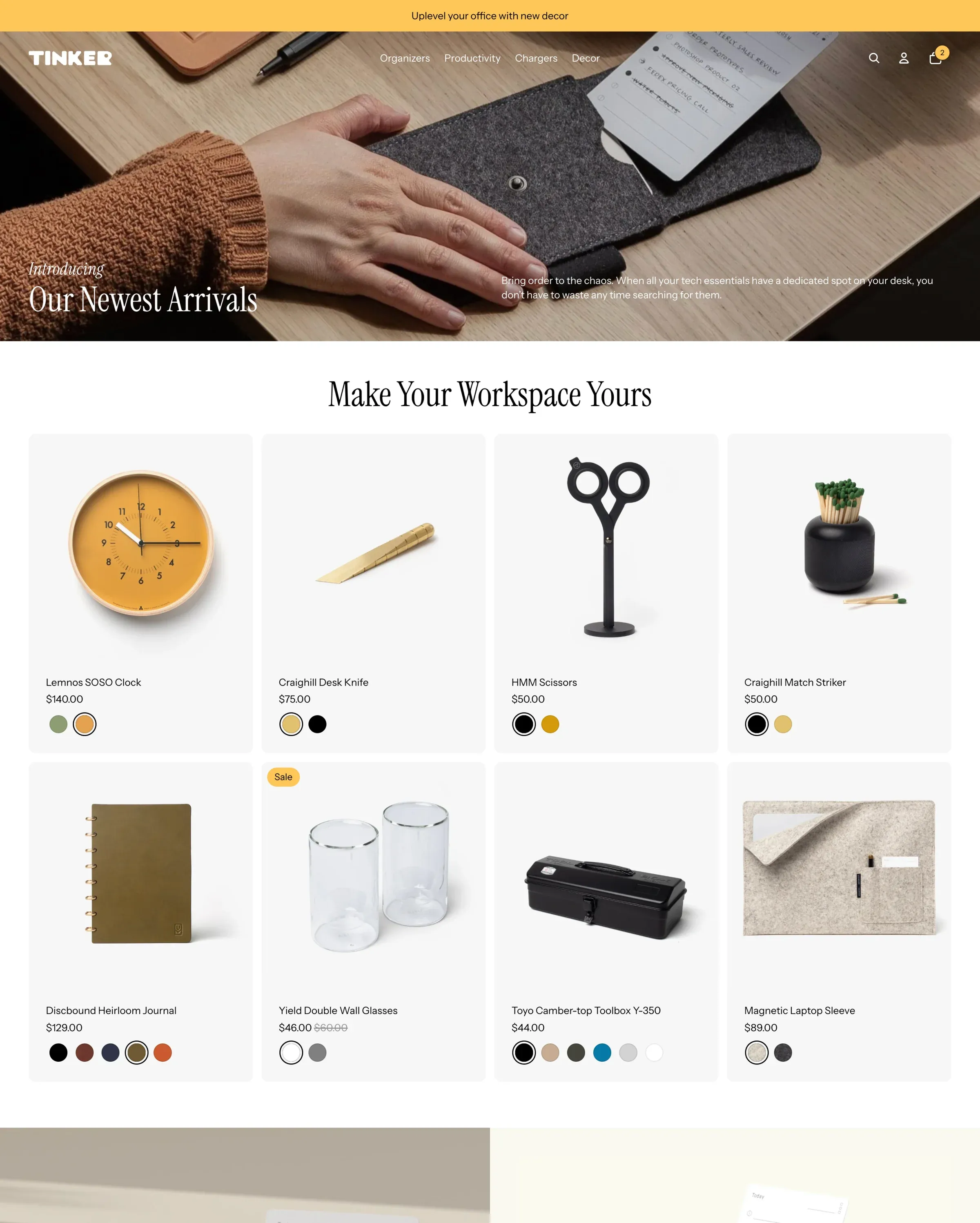 Shopify免费模板 - Tinker